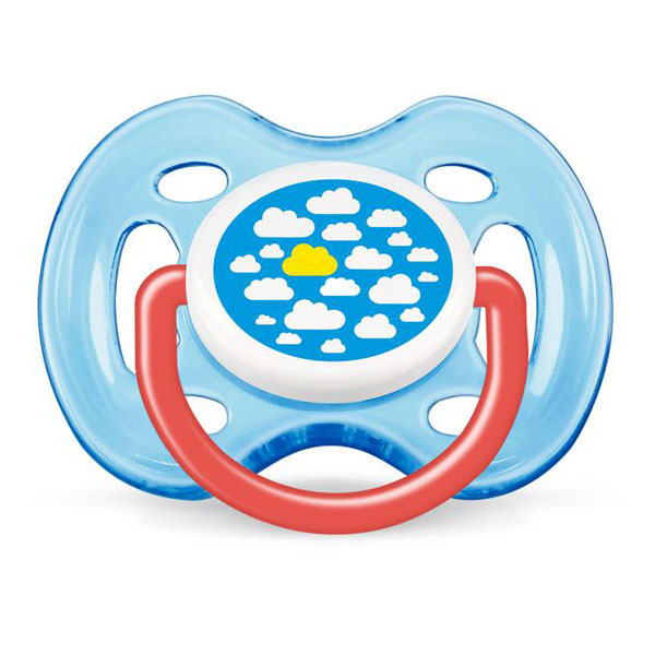 Avent Пустышка Дышащая Дизайн, от 0 до 6 мес, 1 шт, для мальчика SCF172/12 (8710103629405)