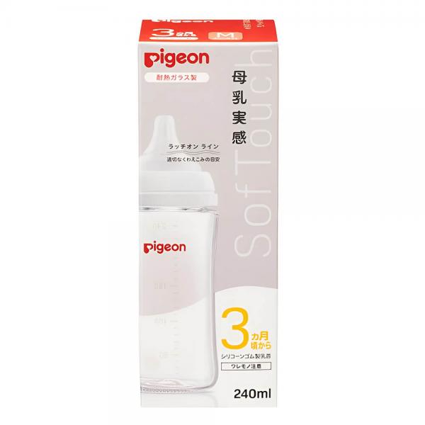 Pigeon Бутилочка антиколікова SofTouc Перистальтик Плюс, 240 мл, пластик (від 3 міс) 4902508024518