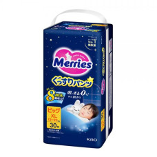 Merries Трусики Нічні Big (12-22кг) 30шт 4901301452207