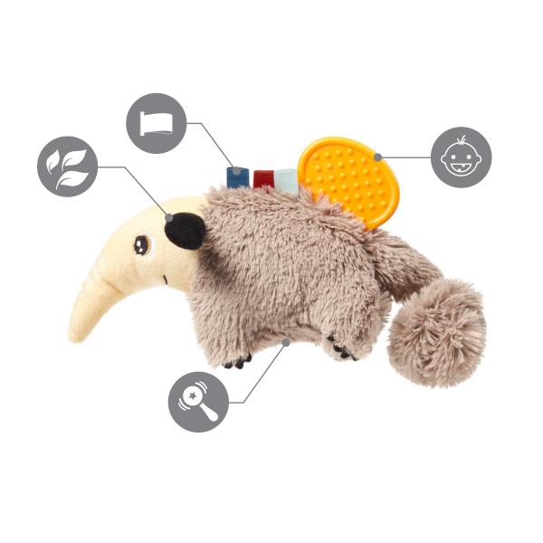 BabyOno Розвиваюча іграшка - підвіска для коляски Мурахоїд Едгар (1415) 5901435413326