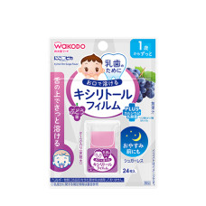 Wakodo Ксилітолова плівка для порожнини рота зі смаком винограду 24 шт (4987244600998)