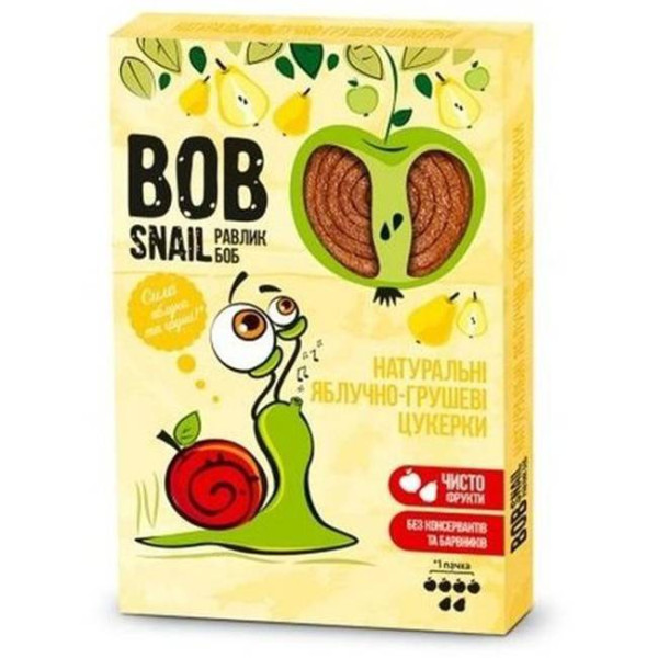 Bob Snail Натуральные конфеты Яблоко-груша 60 г 4820162520187
