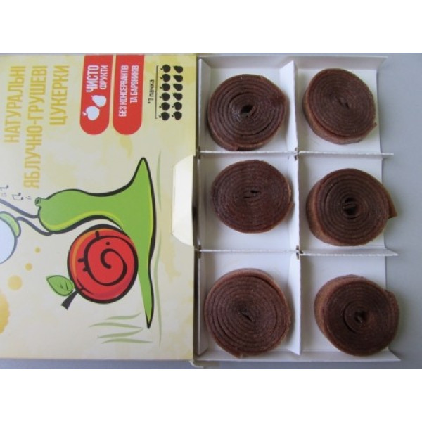 Bob Snail Натуральные конфеты Яблоко-клубника 60г 4820162520415