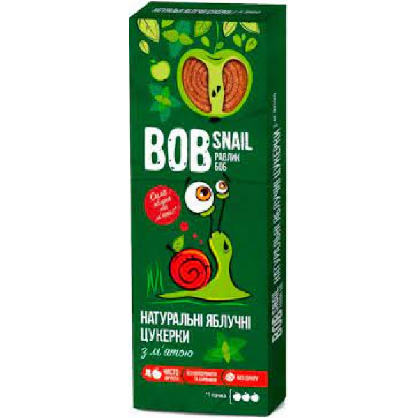 Bob Snail Натуральные конфеты Мята 30г 4820162520262