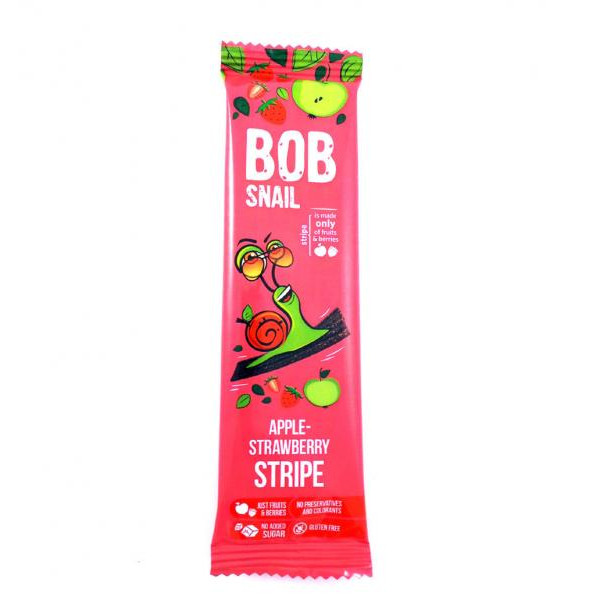 Bob Snail Натуральные конфеты Яблоко-клубника 14г 4820206080721