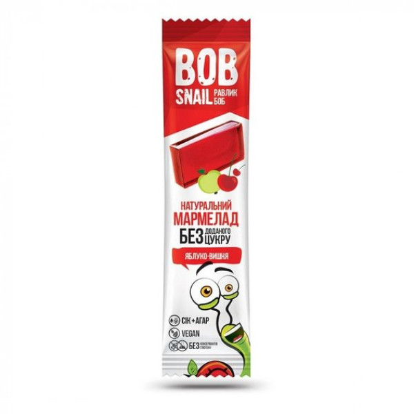 Bob Snail Мармелад Вишня-Яблоко 38 г (4820219340072)