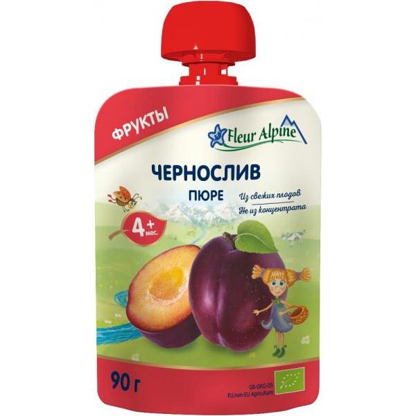 Fleur Alpine Organic Пюре Чорнослив з 4 місяців 90 г (5024688001031)