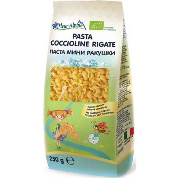 Fleur Alpine для дітей Паста Міні Ракушки 250 г (8007290000668)