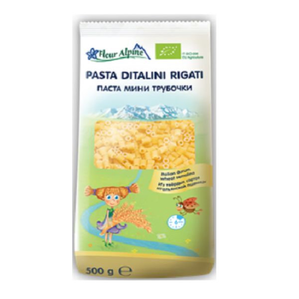 Fleur Alpine Макарони для дітей Міні Трубочки 500 г (8007290000057)