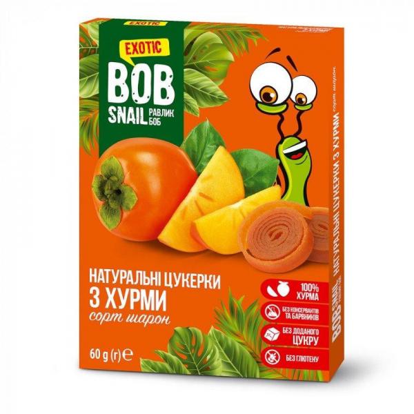 Bob Snail Натуральные конфеты Хурма 60г 4820219341536